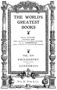 Cover of The World's Greatest Books — Volume 14 — Philosophy and Economics