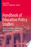 Cover of Handbook of Education Policy Studies