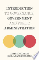 Cover of Introduction to Governance, Government and Public Administration