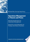 Cover of Operations Management in Theorie und Praxis